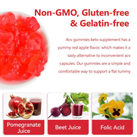 Gummies Brûle-Graisse Mère Amincissantes Keto ACV au Vinaigre de Cidre de Pomme Marque Privée Ventre Plat Perte de Poids