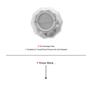 Vaso da <span class=keywords><strong>Fiori</strong></span> <span class=keywords><strong>in</strong></span> <span class=keywords><strong>Plastica</strong></span> Ecologica Sfaccettato, Leggero e Infrangibile <span class=keywords><strong>per</strong></span> Arredamento Casa - Product Image 6