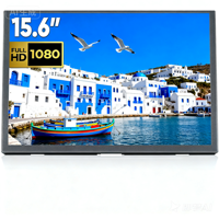 Écran IPS FHD 1080P de 15,6 pouces avec deux haut-parleurs, adapté aux ordinateurs portables, tablettes Mac, PS4, consoles Xbox