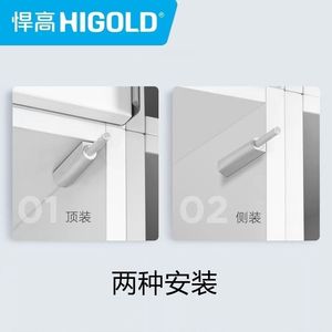 สปริงประตูตู้ HIGOLD 40N แบบ Heavy Duty พร้อมอุปกรณ์กดเพื่อเปิดและรีบาวด์ สำหรับตู้ครัว ตู้เสื้อผ้า และลิ้นชัก - Product Image 3