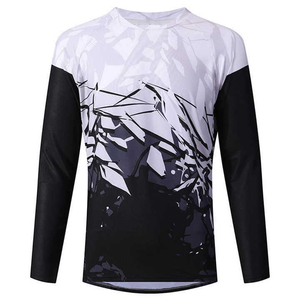 Maillot de vélo de montagne respirant et léger pour hommes, manches longues, VTT, tout-terrain, vêtements de motocross pour adultes, fabriqué au Pakistan - Product Image 1