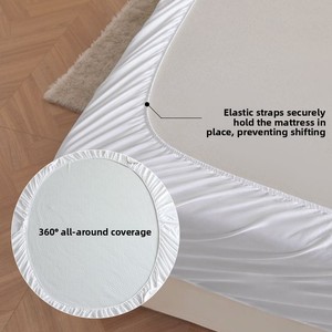 Protège-matelas bébé imperméable en jacquard à couche d'air en fibre de bambou - Product Image 4