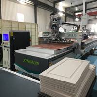 2026 2128 Router CNC ATC para madera con nesting, carga/descarga automática por vacío, NC Studio, máquina de doble alta rigidez para muebles CE
