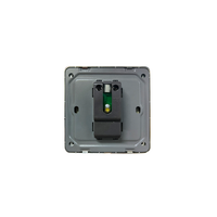 Prise murale satellite VBQN PC Thin Golden Sensor Grey pour TV et données, 16A IP21, sortie antenne, installation facile pour maison et hôtel