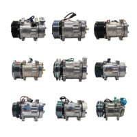 ضاغط تكييف هواء عالي الجودة لـ 508-singleC-12V-158MM DC SD5H14 من SANDEN، ضاغط تكييف هواء عالمي للحفارات والشاحنات