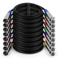 Câble audio pour microphone XLR mâle vers XLR femelle 3 broches 3FT 5FT 10FT 15FT 20FT 25FT 30FT 50FT 75FT 100FT 150FT 200FT 300FT