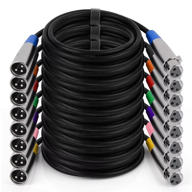 3 Pin XLR Male to XLR Female Audio Microphone Cable 3FT 5FT 10FT 15FT 20FT 25FT 30FT 50FT 75FT 100FT 150FT 200FT 300FT