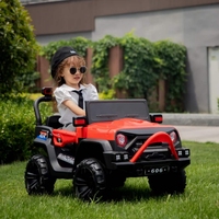 Voiture électrique tout-terrain à quatre roues pour enfants avec télécommande, jouet et poussette pour garçons, fonctionnant sur batterie
