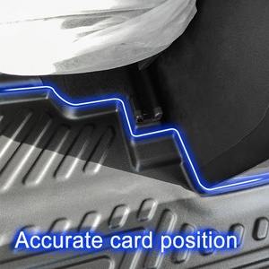 Tapis de sol de voiture en TPE 5D antidérapant, imperméable, thermoplastique, pour l'intérieur de la voiture, compatible avec Byd Tang EV DMI - Product Image 5