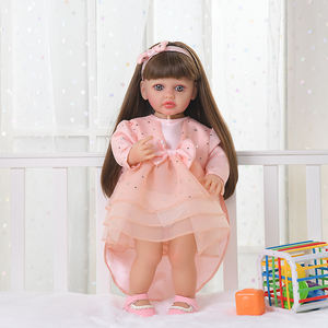 Vente en gros de poupées reborn réalistes de 55 cm/22 pouces, poupées reborn en silicone souple à vendre - Product Image 4