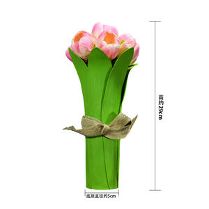 Adorno de lámpara 7 flores tulipán ambiente Nightlights Decoración de mesa regalo Uionen 2228 - Product Image 4