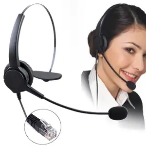 Hot sell head wearing call center headset binaural headphones call center headset for business center