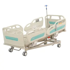 Tempat tidur rumah sakit elektrik delapan fungsi 5 Gerakan, tempat tidur rumah sakit ICU menyesuaikan tempat tidur medis