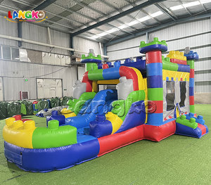 Alpaca Lâu Đài Bouncy Nhảy Có Thể Bơm Hơi Lâu Đài Bouncer Trượt Hồ Bơi Nước - Product Image 4