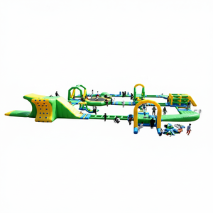 Parc aquatique gonflable géant en solde pour les sports nautiques d'été en rivière, en PVC et vinyle - Product Image 1