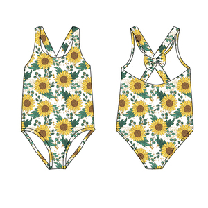 Maillots <span class=keywords><strong>de</strong></span> <span class=keywords><strong>bain</strong></span> <span class=keywords><strong>de</strong></span> plage en gros pour adolescentes, production en masse, avec imprimé floral hawaïen, sans manches, pour filles <span class=keywords><strong>de</strong></span> 0 à 16 <span class=keywords><strong>ans</strong></span>, bikini - Product Image 2