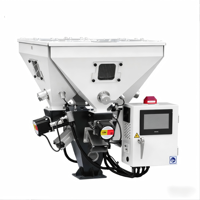 Machine industrielle automatique de dosage et de mélange de masterbatch, volumétrique couleur, à double vis conique, en acier inoxydable, haute vitesse