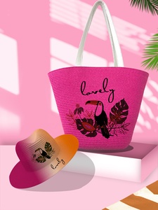 Conjunto de Bolso de Playa de Paja con Diseño de Mariposa y Sombrero para Mujer, a Precio Económico - Product Image 6
