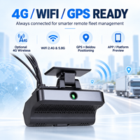 Caméra embarquée commerciale intelligente 4 canaux IA avec enregistreur de flotte 2K WiFi 4G LTE intégré, audio bidirectionnel SOS pour application de covoiturage ODM