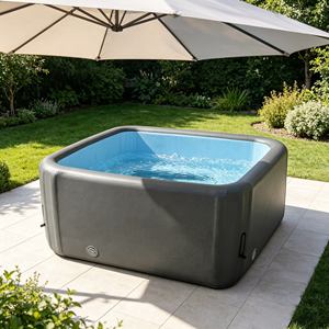 Bain à remous <span class=keywords><strong>gonflable</strong></span> carré en PVC pour usage familial, bain à remous <span class=keywords><strong>gonflable</strong></span> avec fonction massage, <span class=keywords><strong>spa</strong></span> chaud d'hiver avec chauffage et <span class=keywords><strong>couverture</strong></span> - Product Image 3
