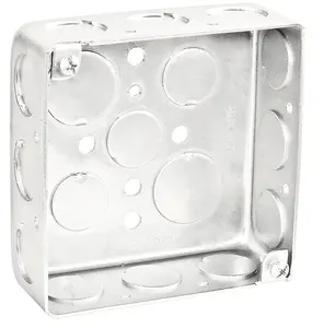 O quadrado 4X4 desenhado maleável encaixota 12-1/2 ”lados caixa de junção da canalização do metal com a profundidade 1-1/2”