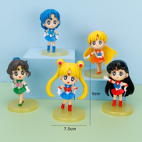 Figura de Anime de PVC de Sailor Moon, Runa Tsukino Usagi, de 5-20 cm, Nueva, Bonita, Coleccionable, Estilo Japonés Kawaii