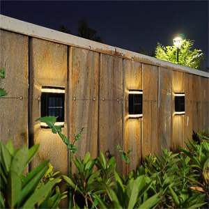 Luz de pared solar para exteriores, 6 LED blancos/Iluminación de calentamiento, lámparas de pared impermeables IP65 para Decoración - Product Image 1