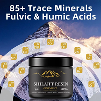 Pommade de Shilajit Naturel de l'Himalaya 50g, Pâte de Shilajit, Complément Alimentaire, Meilleure Vente à l'Exportation Transfrontalière