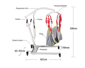 Grua para pacientes הידראולי מטופל להניף משמש imove 2 lift חשמלי lift - Product Image 2