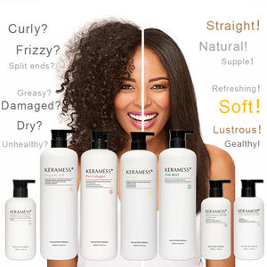 Shampooing et revitalisant après-soin à la kératine biologique, sans sulfate, réparation après traitement, sans danger pour la couleur, contrôle des frisottis, hydratant - Product Image 5