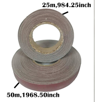 Ensemble de rouleaux de papier de verre haute dureté 0.98*984.25 pouces multi-rouleaux assortis 150-600 papier en caoutchouc de corindon abrasif 1mm OEM moyen