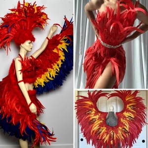 Plumas de Gallo Teñidas de 40-45 CM, Borlas de Plumas <span class=keywords><strong>para</strong></span> Decoración de Zapatos, <span class=keywords><strong>Bolsos</strong></span>, Disfraces de Carnaval, Ropa y Vestidos - Product Image 6