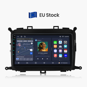 Autoradio stéréo Junsun 9'' Carplay Android Auto pour Kia Carens 2013-2018 avec ventilateur de refroidissement intégré, lecteur DVD de voiture, navigation stéréo - Product Image 1