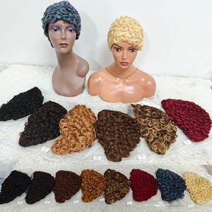 Promotion Letsfly Vente en gros à bas prix 7$ Perruques complètes courtes coupe pixie en cheveux humains naturels 613 #   Perruques pas chères grises - Product Image 2