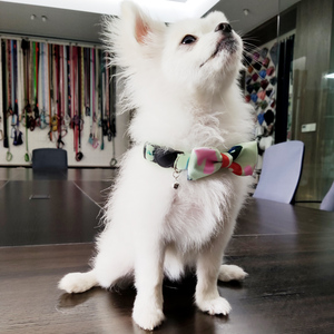 Corbatas de Moño para Mascotas con Estampado de Poliéster para Regalos de Navidad, Collares con Campana Pequeña, <span class=keywords><strong>Collar</strong></span> Personalizado para Perros, Lazos Ajustables para Cachorros - Product Image 6