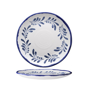 Plato de Postre Mediterráneo Dudson Harvest, Decorado a Mano, Cerámica, 23 cm, para Restaurante, Hotel, Vajilla al por Mayor - Product Image 1