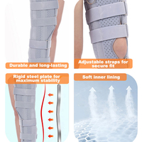 Nouvelle conception 3 en 1 CE, bandes d'immobilisation respirantes en néoprène réglables pour la compression post-opératoire, soutien pour la récupération des fractures de la jambe