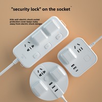 Cache-prise en plastique standard européen, protection enfant anti-choc électrique, 2 trous de prise, modèle FD2