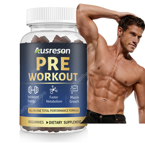Gomitas <span class=keywords><strong>Pre</strong></span>-Entrenamiento Ausreson OEM, Apoyo al Crecimiento Muscular, 5g de Creatina, Gomitas de Suplemento <span class=keywords><strong>Pre</strong></span>-Entrenamiento para Hombres y Mujeres - Product Image 1