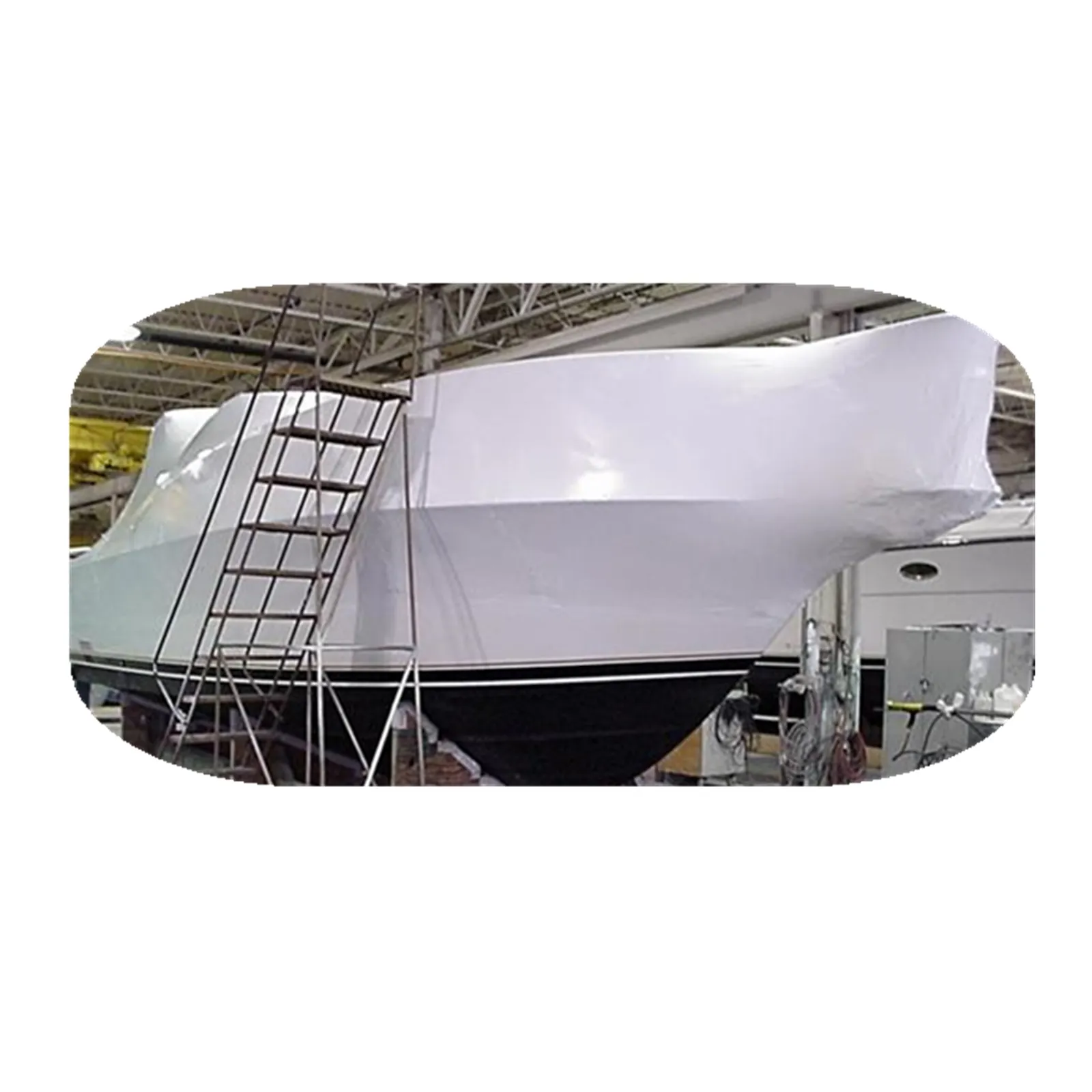 Сверхпрочная белая непрозрачная термоусадочная пленка для лодки, пластиковая пленка