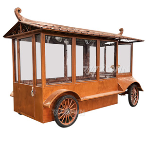 Outdoor Service Cart Mini Mobile Food Cart Ideal for <b>Small</b> Business and Start-up Vendors - Product Image 2