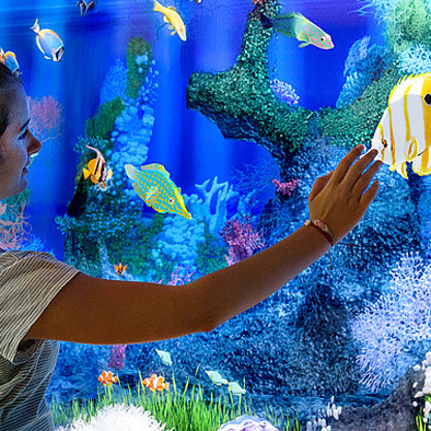 35themes indoor wall games holographic projection system animal Underwater World Interactive Wall/floor Projection on Playground