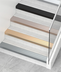 Alüminyum alaşımlı merdiven <span class=keywords><strong>Nosing</strong></span> sağ açılı kaymaz adım kenar döşeme kiremit mermer Metal merdiven için ağır sırt kapağı - Product Image 3