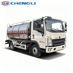 Camión Cisterna HOWO de Servicio Ligero de 10³ con Volante a la Derecha/Izquierda, Tanque de Acero Inoxidable de Grado Alimenticio para Transporte de Leche, Aceite Comestible y Alimentos Líquidos - Product Image 3