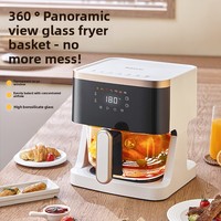 Four multifonctionnel haut de gamme entièrement automatique visualisé pour un usage domestique, grande capacité, minuterie intelligente, friteuse à air