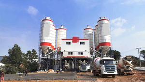 सीमेंट स्थिर 240 मीटर/एच कंक्रीट बैच संयंत्र विनिर्माण के लिए नई डीजल/गैसोलीन उत्पादन लाइन सीमेंट साइलो - Product Image 4