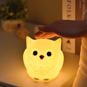Sleep Tap controlle luci giocattolo 2024 Nursery lampada a LED a LED in Silicone per bambini luce notturna per bambini - Product Image 4