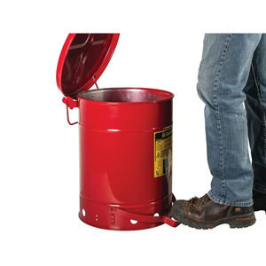 Contenedor de residuos inflamable o aceitoso operado por pedal Carvel 354x464mm, 34lt - Product Image 3