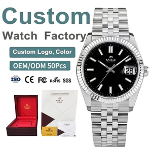 Reloj de Pulsera Mecánico de Acero Inoxidable de Lujo para Hombre, Diseño Elegante, Marca Personalizada de Fábrica, Relojes Automáticos Minimalistas OEM ODM - Product Image 1