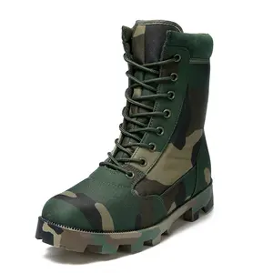 XINXING Wholesale Waterproof Boots MBCR06 Adhesive Woodland Camouflage Cloth Sole Combat Tactical Boots for Men